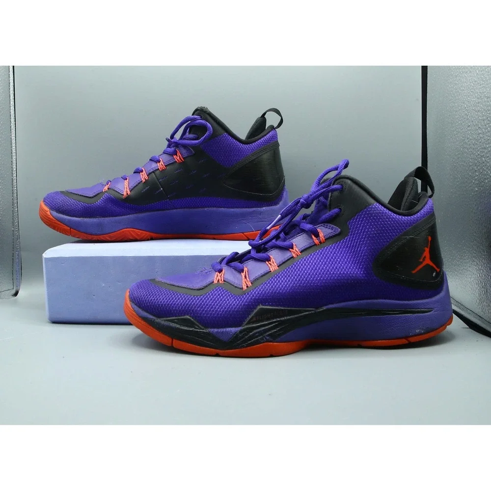 Jordan Super.Fly 2 PO Purple Orange Basketball Shoes 645058-523 Mens 8